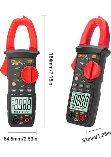 Aneng ST182 Pro 4000 Sayım Otomatik Aralık Dijital Pens Metre Arka Aydınlatmalı (Yurt Dışından) indirimleri