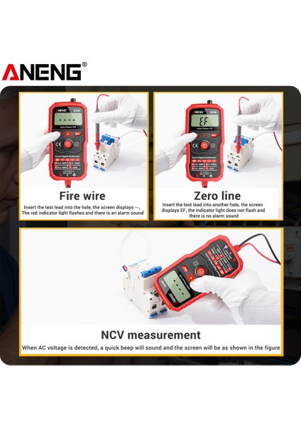 Aneng 8340 Dijital Multimetre Otomatik Aralık Arka Aydınlatma Ncv Voltaj Test (Yurt Dışından)