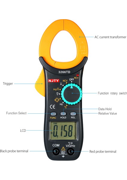 Njty Otomatik Aralık 4000 Gösterge Ncv LCD Pens Multimetre (Yurt Dışından) modelleri