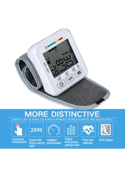 Otomatik Bilek Tansiyon Ölçer LCD Nabız Sesli Uyarı (Yurt Dışından) indirimleri