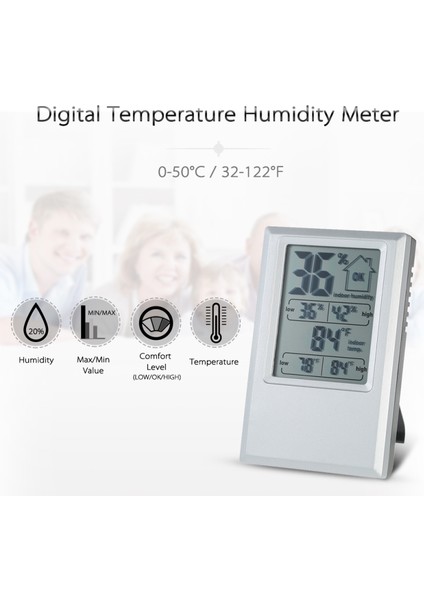 Dijital Termometre Higrometre - Iç Mekan Konfor Göstergesi, Maks/min °f (Yurt Dışından) modelleri