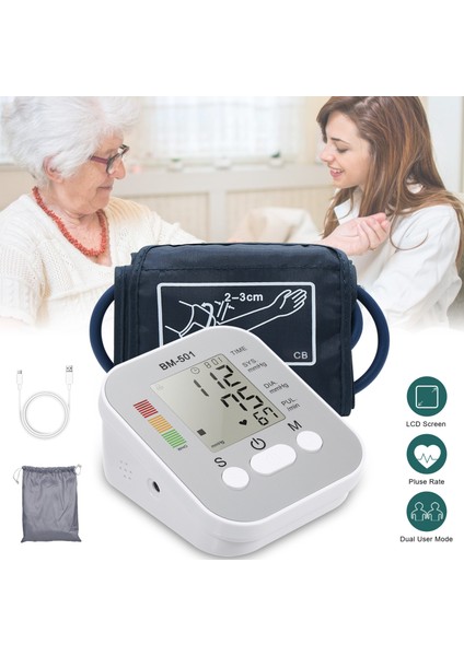 Tam Otomatik Üst Kol Manşonlu LCD Ekranlı Tansiyon Aleti (Yurt Dışından) fiyatları