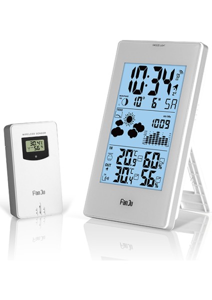 Kablosuz Iç/dış Hava Istasyonu - LCD Aydınlatmalı, Sıcaklık, Nem ve Ay Evresi (Yurt Dışından) fiyatları