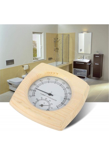 Ahşap Termo Higrometre Sauna Evi S1018 (Yurt Dışından)