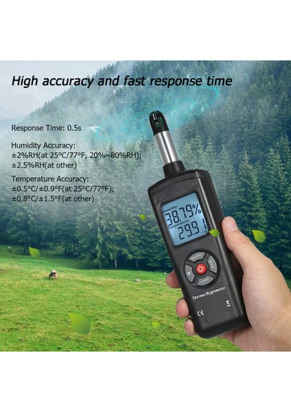Dijital LCD Termo Higrometre Sıcaklık Nem Ölçer (Yurt Dışından) modelleri