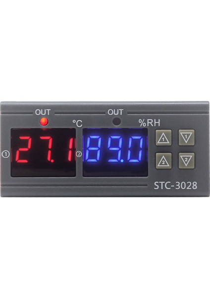 Dijital Nem ve Isı Kontrol Cihazı - Sensörlü 12V Röleli (Yurt Dışından)