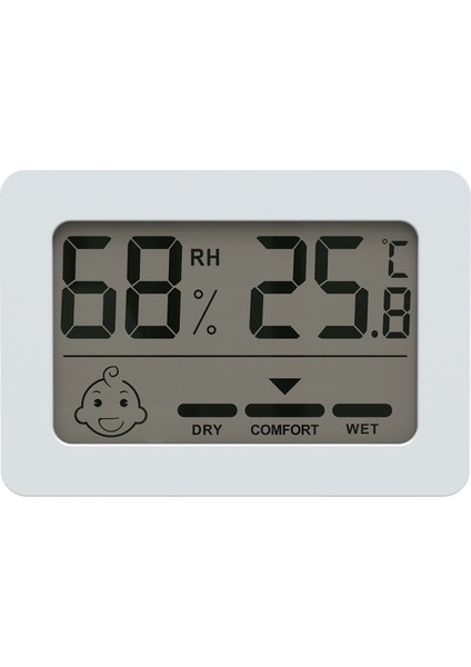 Dijital Termometre Higrometre - ℃/℉ Geçişli Has Nem ve Sıcaklık Ölçer (Yurt Dışından)