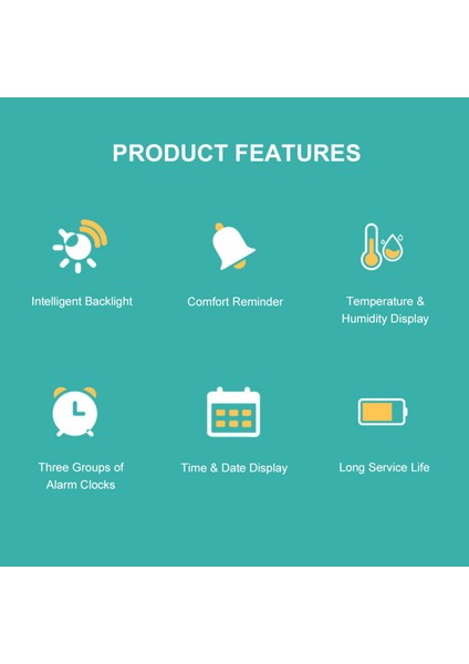 Yüksek Hasiyetli Arka Aydınlatmalı Dijital Termo-Higrometre (Yurt Dışından) modelleri