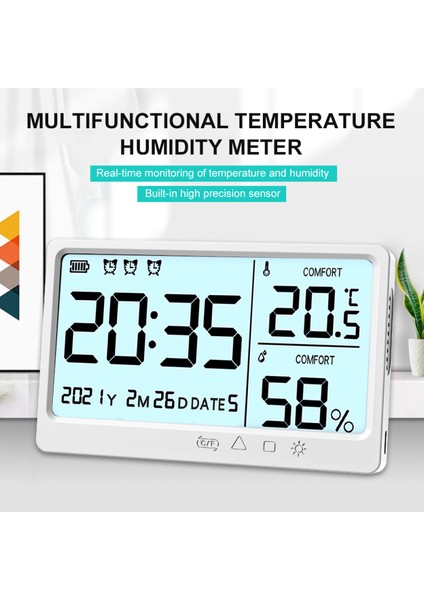 Yüksek Hasiyetli Arka Aydınlatmalı Dijital Termo-Higrometre (Yurt Dışından) fırsatları