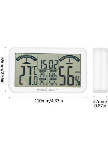 Mini Dijital Nem ve Sıcaklık Ölçer - Ev, Sera, Mahzen (Yurt Dışından) modelleri