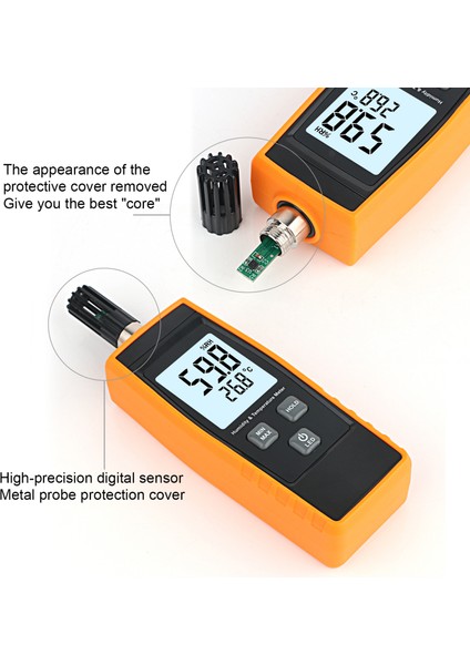 Yüksek Hasiyetli Dijital Termometre Higrometre LCD Aydınlatmalı (Yurt Dışından) modelleri