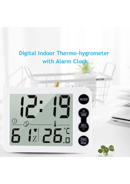 Iç Mekan Termometre Higrometre LCD Saat C/f Geçişli Has Ölçüm Ev & Ofis (Yurt Dışından) modelleri
