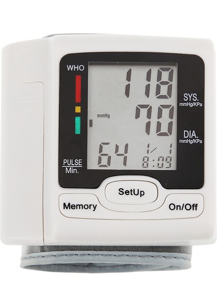 Otomatik Bilek Tansiyon Aleti - LCD Ekran ve Nabız Ölçer (Yurt Dışından)