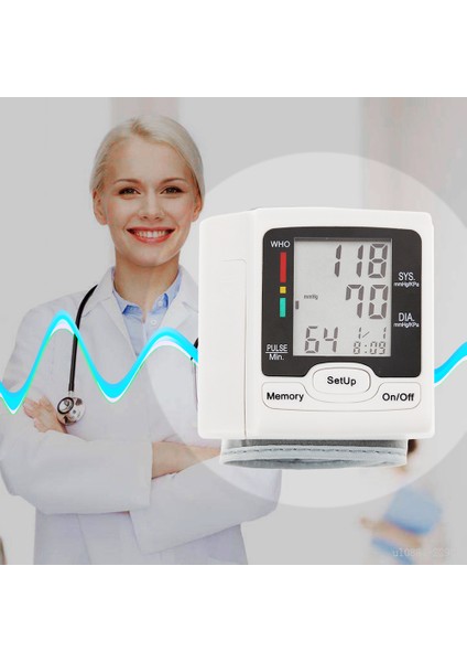 Otomatik Bilek Tansiyon Aleti - LCD Ekran ve Nabız Ölçer (Yurt Dışından)
