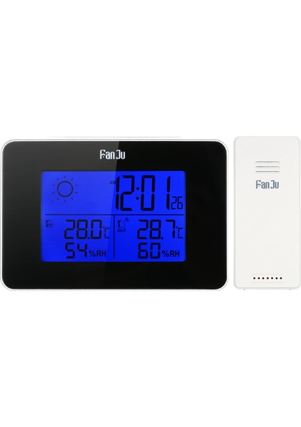 Kablosuz Hava Istasyonu Alarmlı Saat - Iç/dış Termometre & Higrometre, Arka Aydınlatmalı Lcd, Ertelemeli (Yurt Dışından)