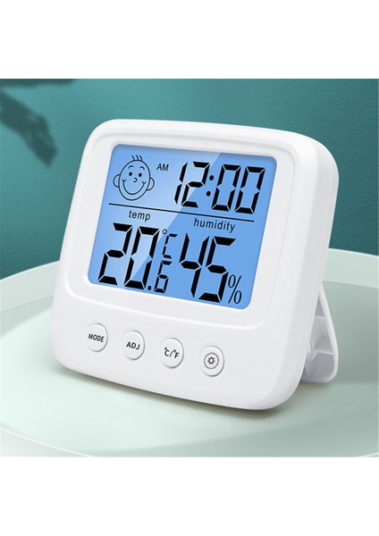 Dijital Iç Mekan Nem ve Sıcaklık Ölçer - Yüksek Hasiyetli, Arka Aydınlatmalı Beyaz (Yurt Dışından) fiyatları