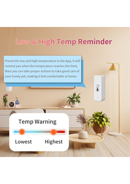 Wifi Sıcaklık Nem Sensörü: Uygulama, Alexa ve Google ile Kontrol (Yurt Dışından) fırsatları