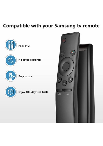 Samsung-Tv-Uzaktan Kumanda Için Evrensel Uzaktan Kumanda, Samsung Çerçeve Serif Kavisli UHD Neo QLED OLED 4K 8k Akıllı Tv'ler ile Uyumlu (Yurt Dışından)