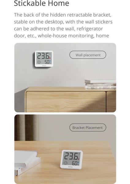 Thmini 2.5 Inç Dijital Nem ve Sıcaklık Ölçer Ev Oda (Yurt Dışından)