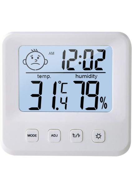 Iç Mekan Termometre Higrometre LCD Ekran ℃/℉ Geçişli Ev, Ofis, Bebek Odası (Yurt Dışından)