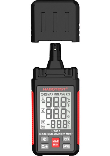 HT607 El Tipi Dijital Sıcaklık ve Nem Ölçer (Yurt Dışından)