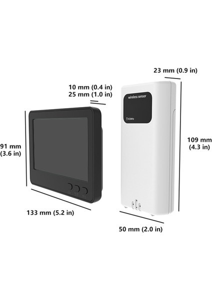 Kablosuz Hava Istasyonu LCD Termometre Higrometre 100M Menzil Basınç Uyarısı (Yurt Dışından) fırsatları
