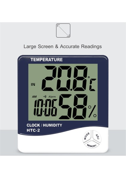 Htc-2 Iç/dış Nem Sıcaklık Ölçer Arka Aydınlatmalı (Yurt Dışından) modelleri
