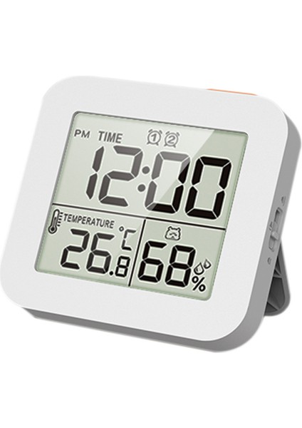 Dijital Termohigrometre Çift Alarmlı Saat Zamanlayıcı (Yurt Dışından)