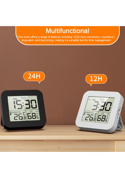 Dijital Termohigrometre Çift Alarmlı Saat Zamanlayıcı (Yurt Dışından) modelleri