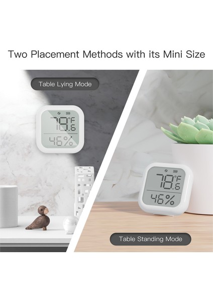 Zigbee Akıllı Nem ve Sıcaklık Ölçer, Uygulama Kontrollü LCD Ekran (Yurt Dışından) fiyatları