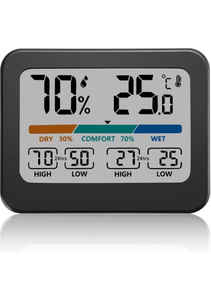 Renkli Ekranlı Dijital Sıcaklık ve Nem Ölçer (Yurt Dışından)