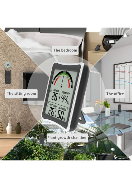 Kablosuz Iç ve Dış Mekan Sıcaklık Nem Ölçer Çift Sensörlü (Yurt Dışından) fiyatları