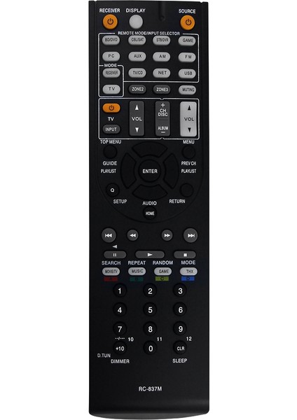 RC837M Onkyo Av Alıcısı Için Uzaktan Kumandayı Değiştirin TX-NR616 TXNR616 Uzaktan Kumanda (Yurt Dışından)