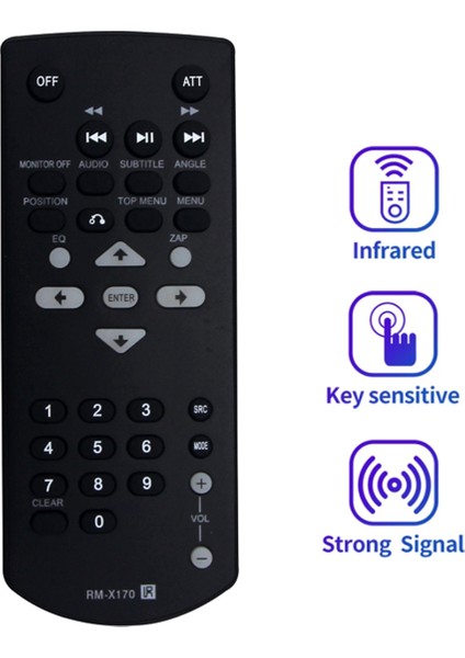 RM-X170 Uzaktan Kumanda Sony Medya Alıcısı Için Değiştirin XAV-AX5500 XAV-AX7000 XAV-AX3200 XAV-AX210 XAV-AX8100 XAV-V10BT (Yurt Dışından)