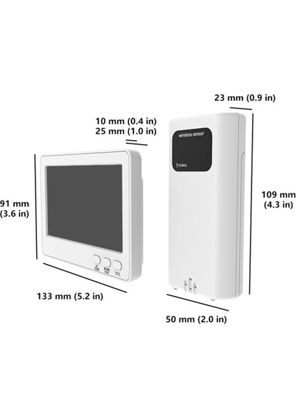 Kablosuz Hava Istasyonu LCD Termometre Higrometre 100M Menzil Basınç Uyarısı (Yurt Dışından) indirimleri
