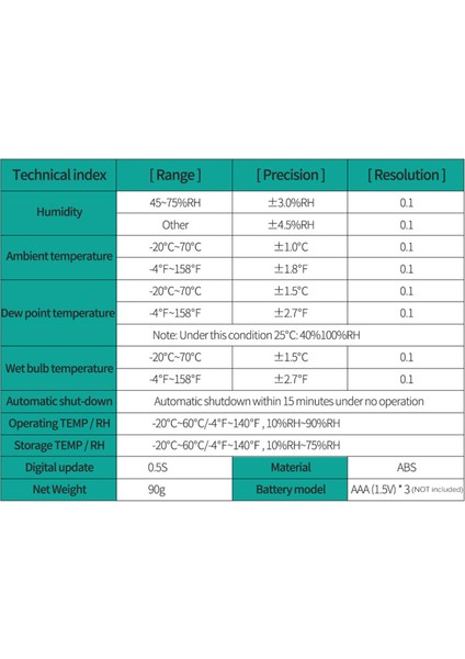 El Tipi Dijital Termometre Higrometre - Temasız Iç/dış Mekan Çok Amaçlı (Yurt Dışından) indirimleri