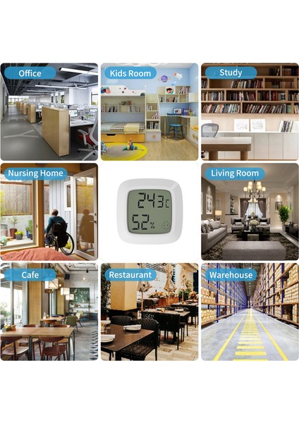 Mini Manyetik Iç Mekan Nem ve Sıcaklık Ölçer (Yurt Dışından) fırsatları