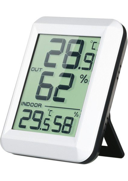 Kablosuz LCD Termo-Higrometre - Iç/dış Mekan Sıcaklık Nem Ölçer, Ayaklı (Yurt Dışından)