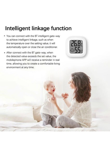 Tuya Bt Sıcaklık Nem Sensörü LCD Mobil Uygulama ile Akıllı Ev (Yurt Dışından) indirimleri