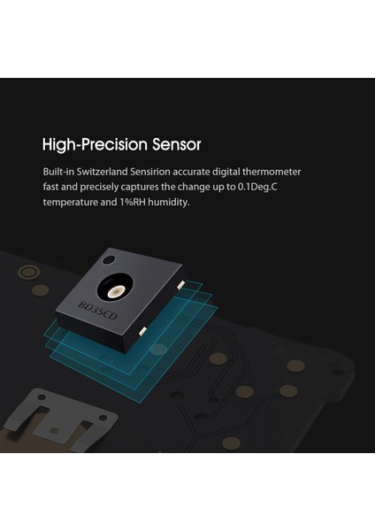 Xiaomi Zuomee Bt 2 Akıllı Termometre Nem Ölçer - Mijia Uygulaması Uyumlu (Yurt Dışından)