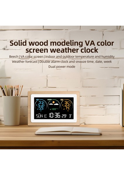 Kablosuz Hava Istasyonu - Iç/dış Sıcaklık ve Nem Ölçer, Renkli Lcd, USB Şarjlı (Yurt Dışından) fiyatları