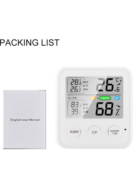 Manyetik Dijital Termo-Higrometre LCD Ekranlı Sıcaklık Nem Ölçer Beyaz (Yurt Dışından) fırsatları