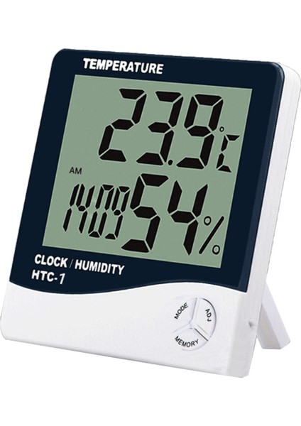 Iç Mekan Nem ve Sıcaklık Ölçer LCD Ekranlı Hava Istasyonu Htc-1 (Yurt Dışından)