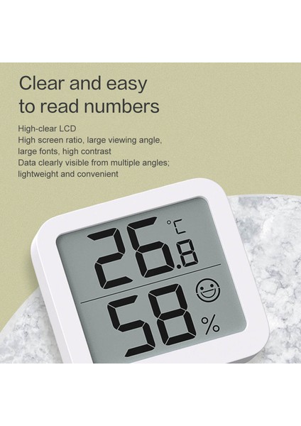 Mıııw S08 Dijital Higrometre - Iç Mekan Sıcaklık Nem Ölçer, Taşınabilir LCD Ekranlı (Yurt Dışından) modelleri