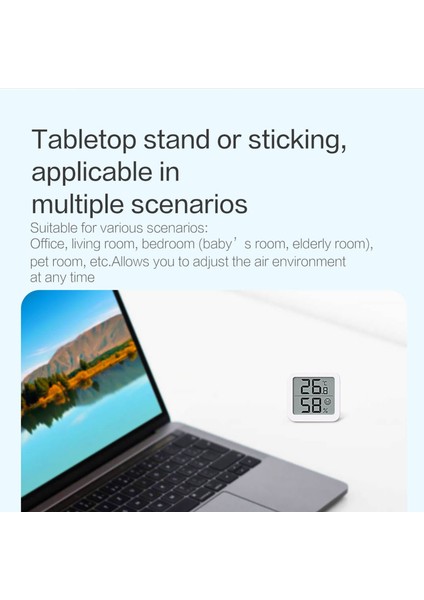 Mıııw S08 Dijital Higrometre - Iç Mekan Sıcaklık Nem Ölçer, Taşınabilir LCD Ekranlı (Yurt Dışından) fırsatları