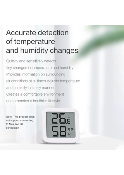 Mıııw S08 Dijital Higrometre - Iç Mekan Sıcaklık Nem Ölçer, Taşınabilir LCD Ekranlı (Yurt Dışından) indirimleri