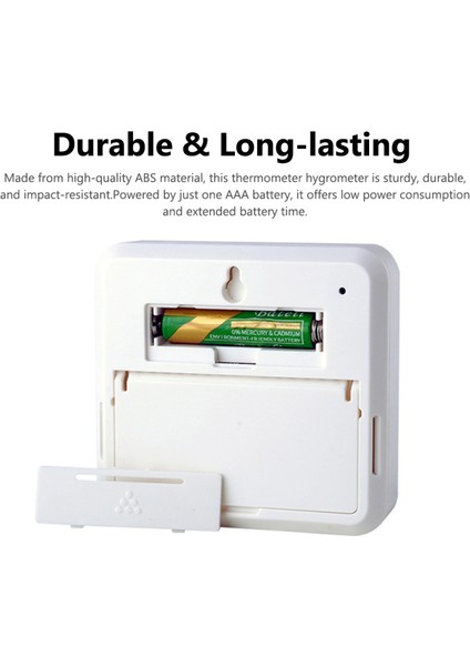Iç Mekan Nem ve Sıcaklık Ölçer LCD Ekran Alarmlı Saat (Yurt Dışından) fiyatları