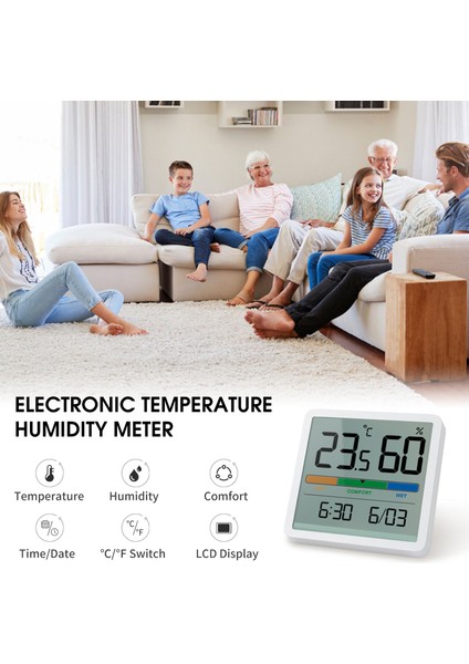 Dijital Nem ve Sıcaklık Ölçer LCD Aydınlatmalı Ev Sera Higrometre (Yurt Dışından) modelleri
