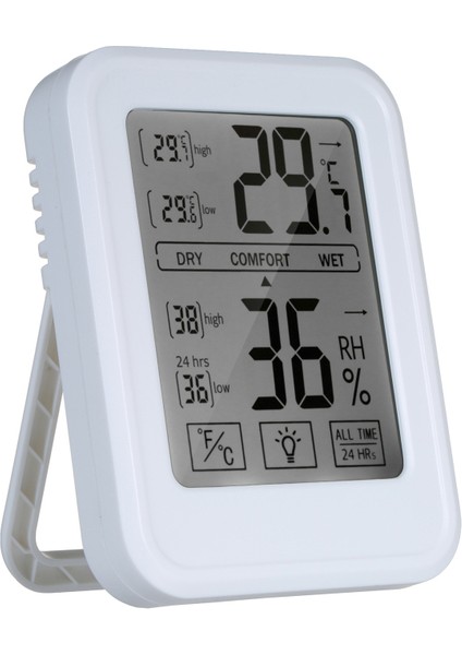Dijital Termo-Higrometre Duvara Monte Dokunmatik Ekran Arka Aydınlatmalı C/f Geçişli (Yurt Dışından) fiyatları