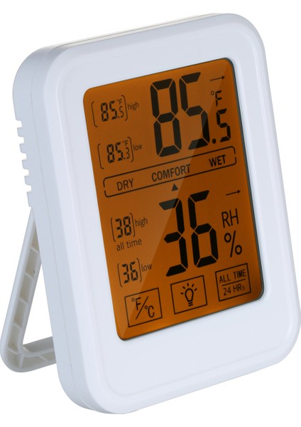 Dijital Termo-Higrometre Duvara Monte Dokunmatik Ekran Arka Aydınlatmalı C/f Geçişli (Yurt Dışından) fırsatları